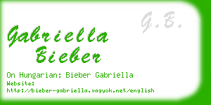 gabriella bieber business card